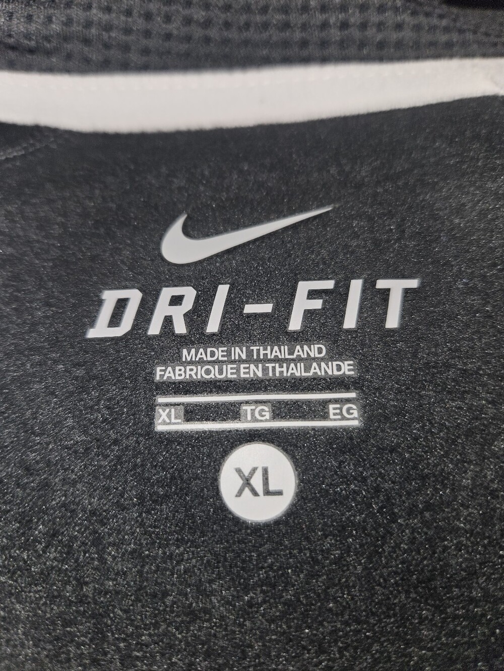 Nike Dri-FIT Black and White Men's Athletic Polo